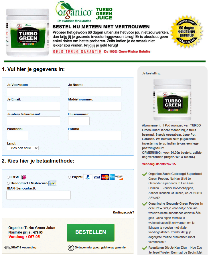 bestelpagina-organicogreenjuice